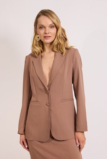 Karmelowa marynarka damska