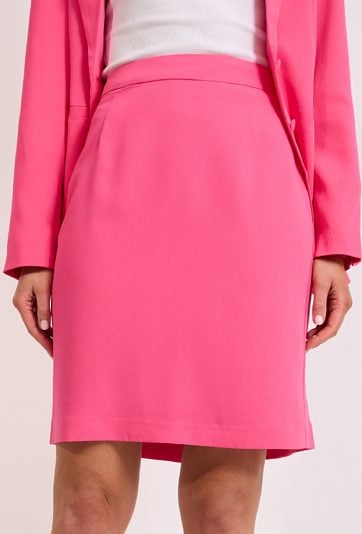 Różowa spódnica ołówkowa mini