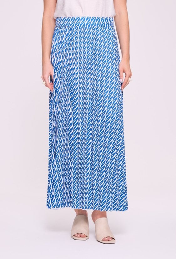 Spódnica maxi w geometryczny wzór