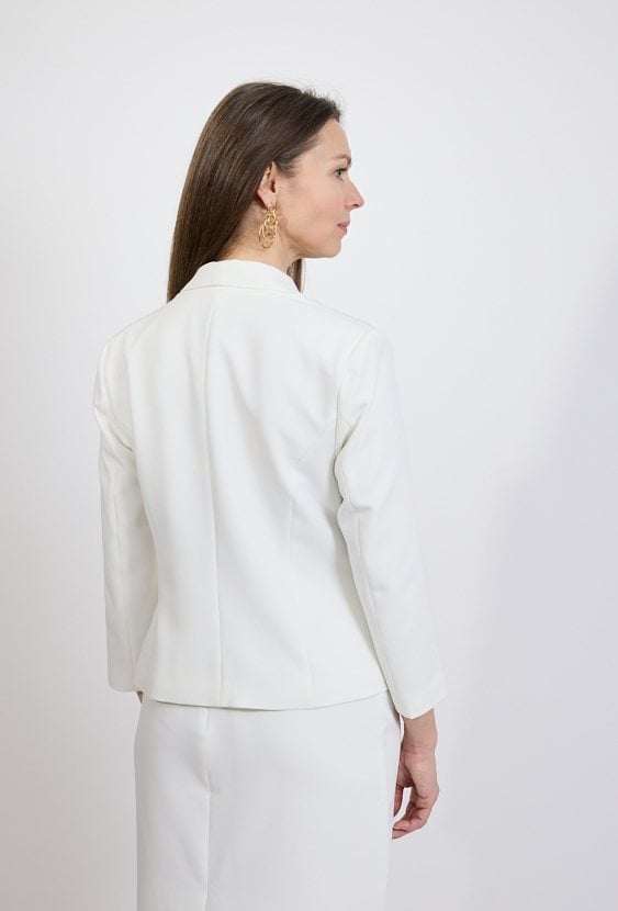 Elegancki żakiet z szalowym kołnierzem