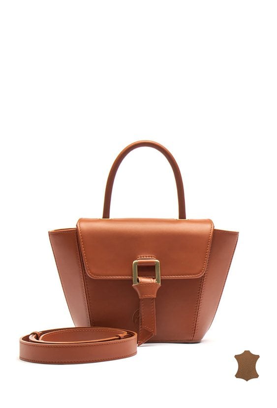 Mała torebka ze skóry naturalnej