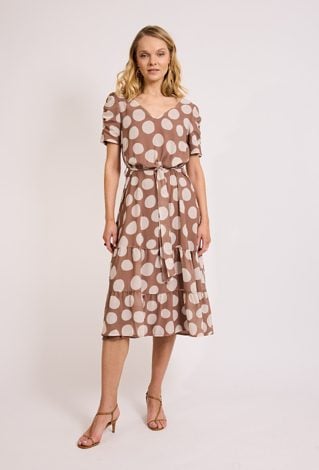 Sukienka midi w groszki