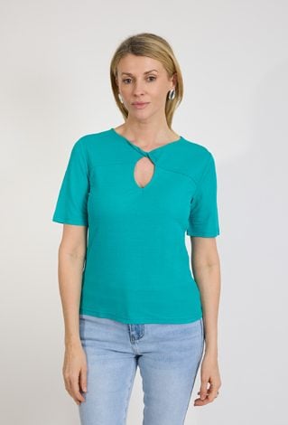 Bluzka damska turkusowa