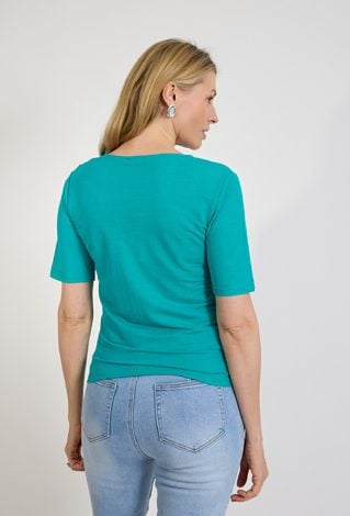 Bluzka damska turkusowa