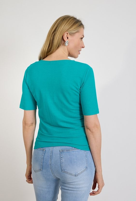 Bluzka damska turkusowa