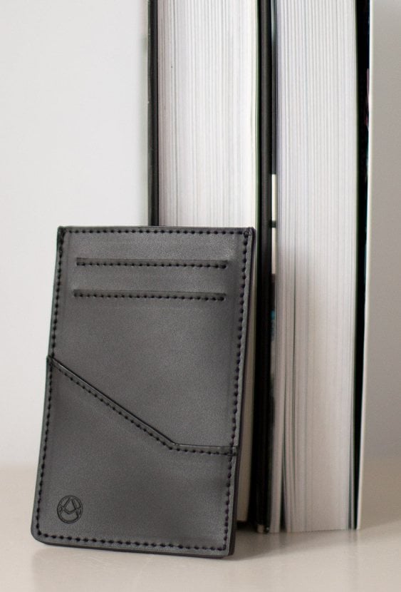 Holder na karty ze skóry naturalnej