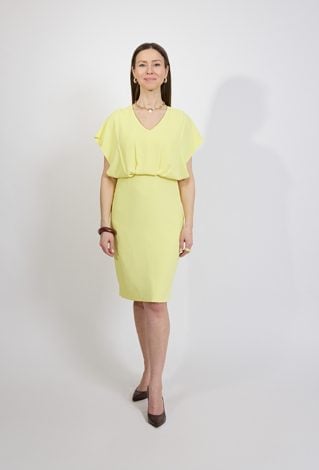 Elegancka sukienka z dekoltem V