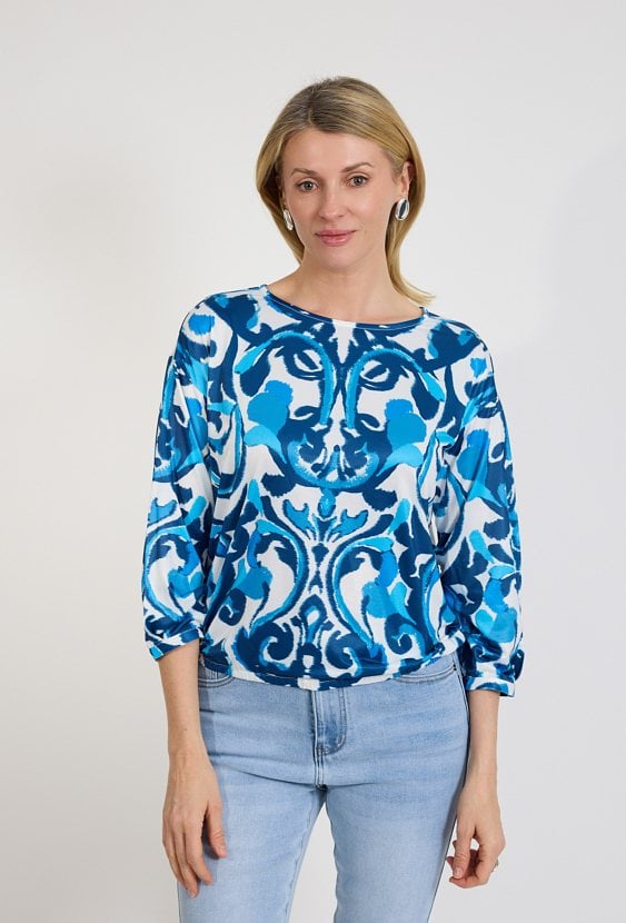 Bluzka damska niebieska