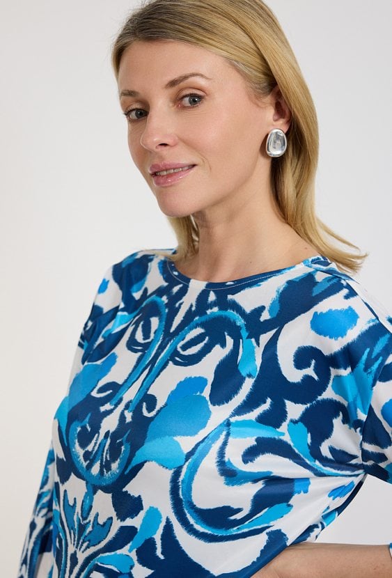 Bluzka damska niebieska