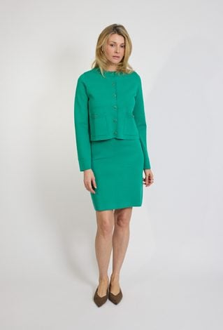 Kardigan damski zielony elegancki