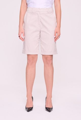 Eleganckie szorty bermudy w drobne paski