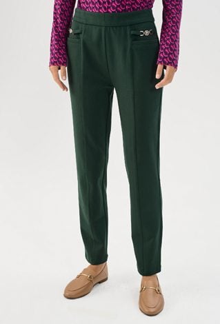 Eleganckie spodnie damskie z prostą nogawką