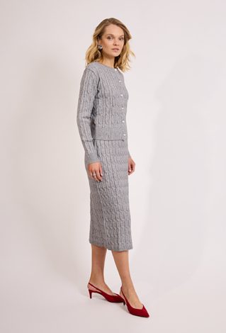 Dzianinowa spódnica midi