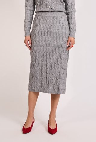 Dzianinowa spódnica midi