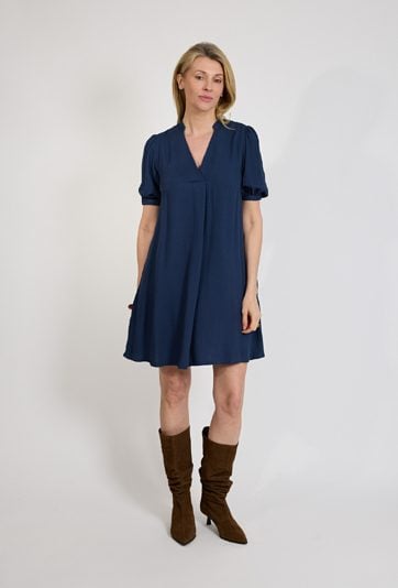 Granatowa sukienka damska elegancka