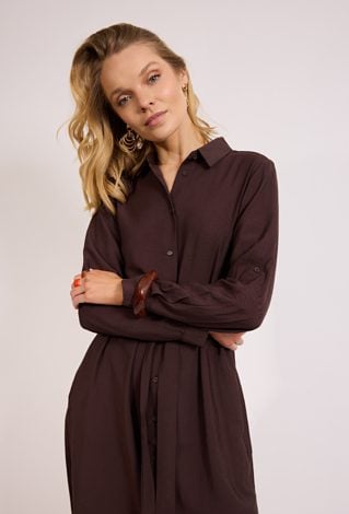 Sukienka szmizjerka midi