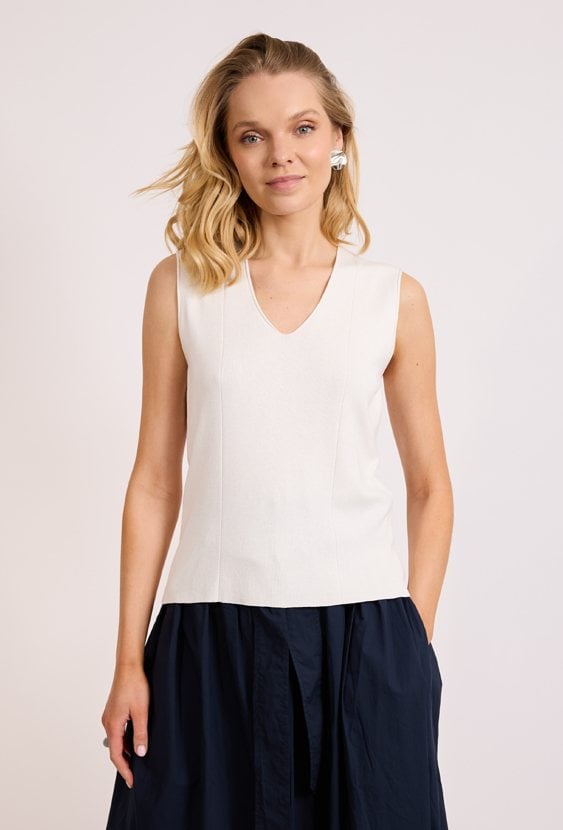 Sweter bez rękawów