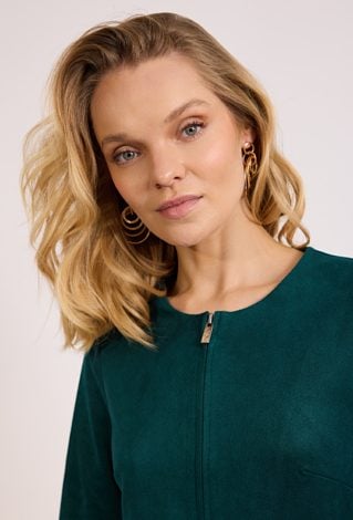 Zielona sukienka z zamkiem