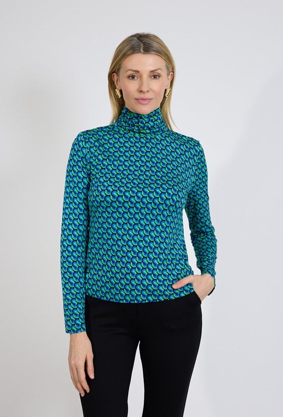 Bluzka w geometryczny wzór