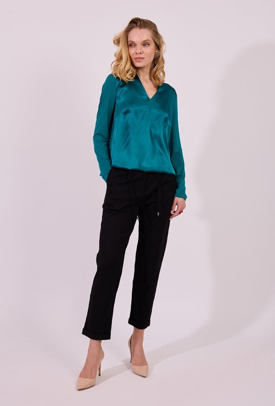 Zielona elegancka bluzka