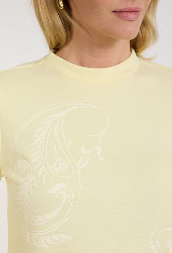 Bluza damska pastelowa z nadrukiem