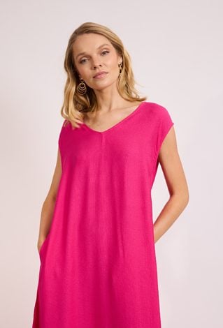 Różowa sukienka maxi