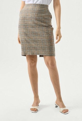 Spódnica ołówkowa w kratę