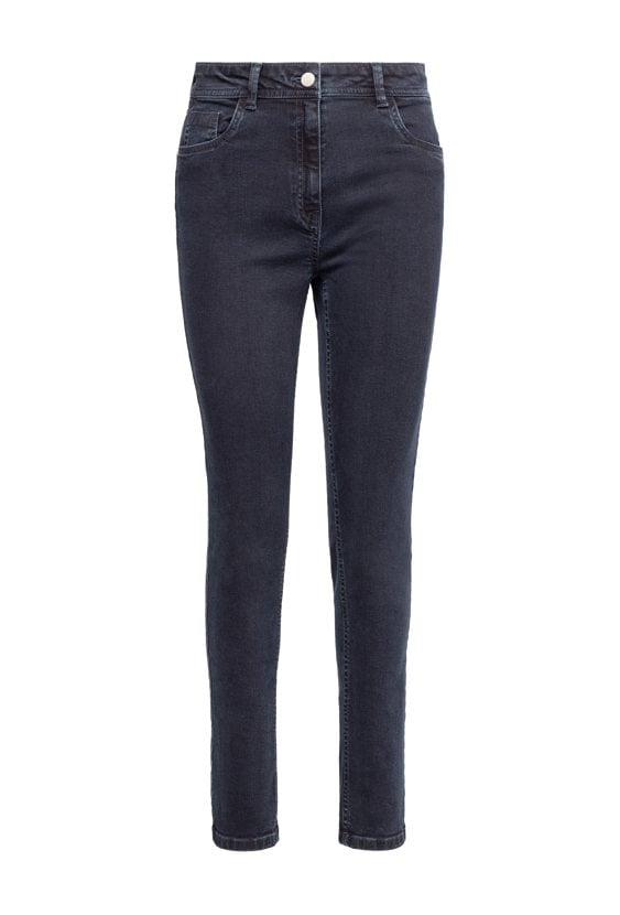 Granatowe jeansy slim fit