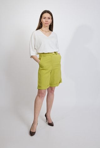 Szorty damskie eleganckie zielone
