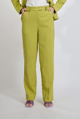 Spodnie damskie eleganckie zielone