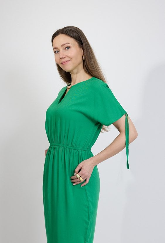 Sukienka damska zielona midi