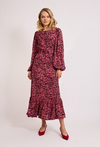 Długa sukienka w kwiaty