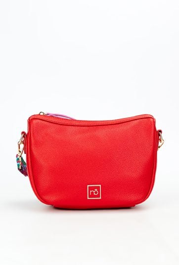 Torebka z wzorzystym paskiem