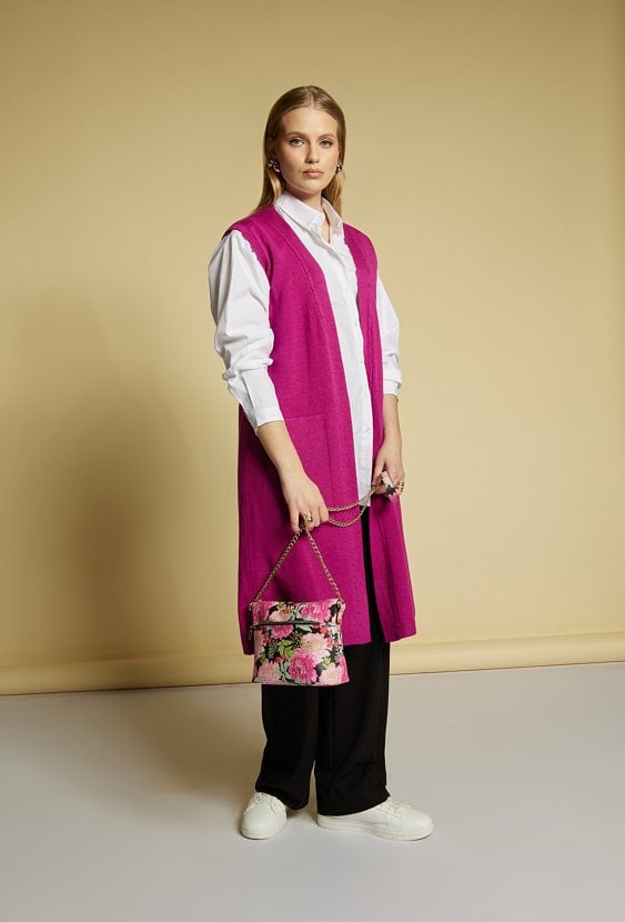 Torebka na pasku z łańcuszkiem