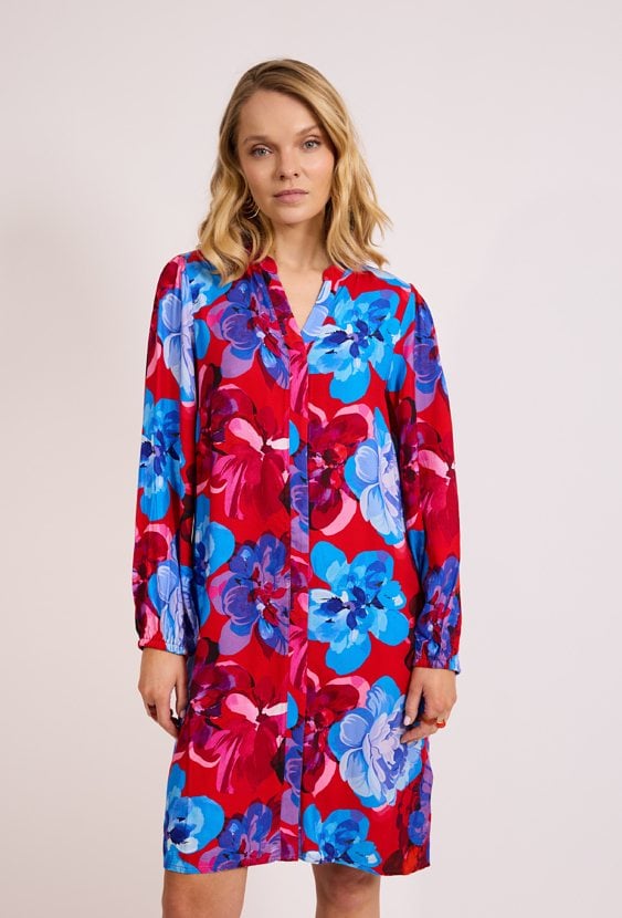 Sukienka koszulowa w kwiaty