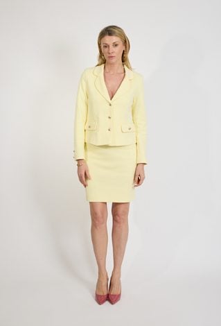 Żółta spódnica ołówkowa elegancka