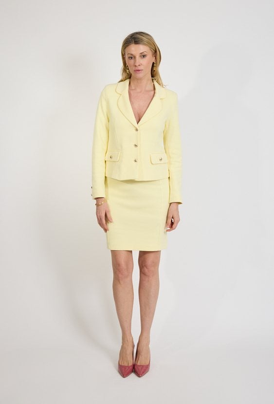 Żółta spódnica ołówkowa elegancka