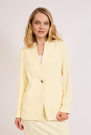 Jasnożółta marynarka damska