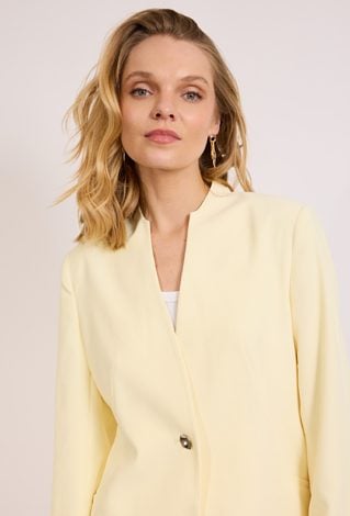 Jasnożółta marynarka damska