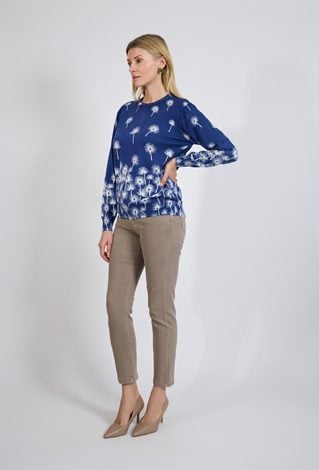 Beżowe spodnie damskie slim