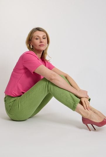 Spodnie damskie zielone