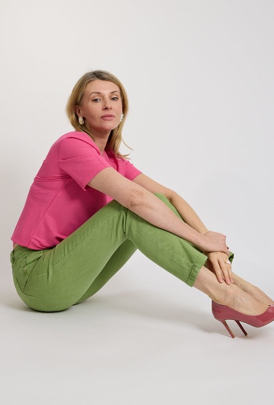 Spodnie damskie zielone