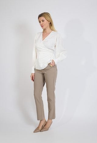 Spodnie eleganckie beżowe