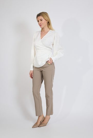 Spodnie eleganckie beżowe